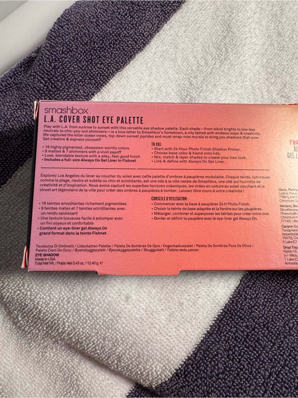 Smashbox Eyeshadow Palette — Teal, Pink, Coral, Gold, Brown, Champagne - Picture 4 of 4